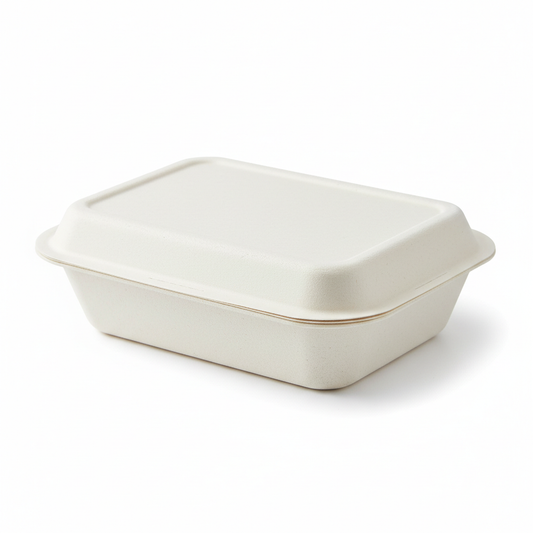 baggase 7x5 meal box white
