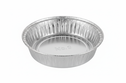 no9 round foil container