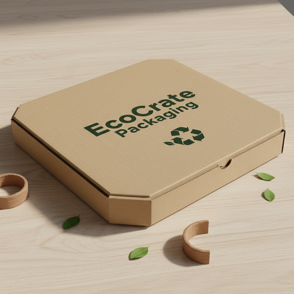 Printed Pizza Boxes – 12" can you print the name as EcoCrate Packaging