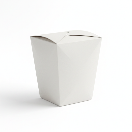 takeaway kraft noodle box white plain