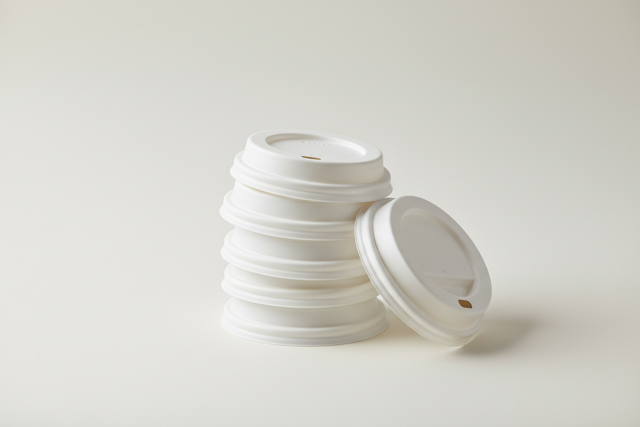Coffee Cup Lids – 8oz in studio back ground and no names in the photos