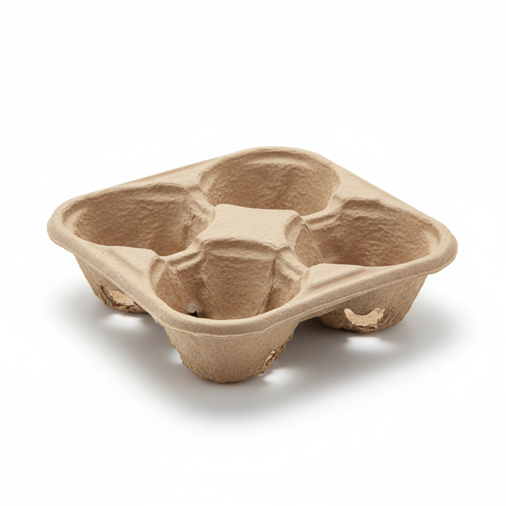 Cup Carrier Trays – 4 cup holder with no handle 