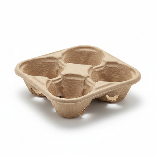 Cup Carrier Trays – 4 cup holder with no handle 