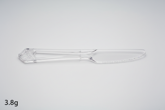 HEAVY DUTY CLEAR PLASTIC KNIFE [3.8g] in studio back ground
