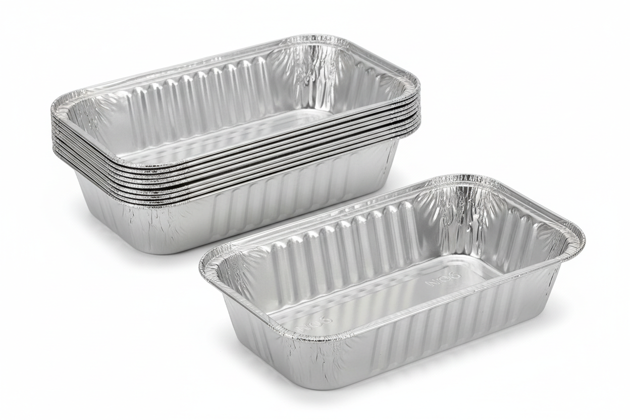no6 foil containers long 