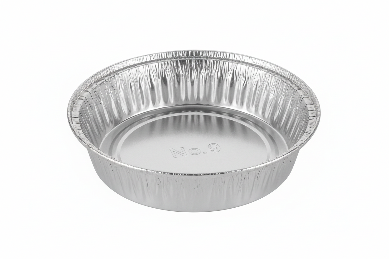 no9 round foil container 