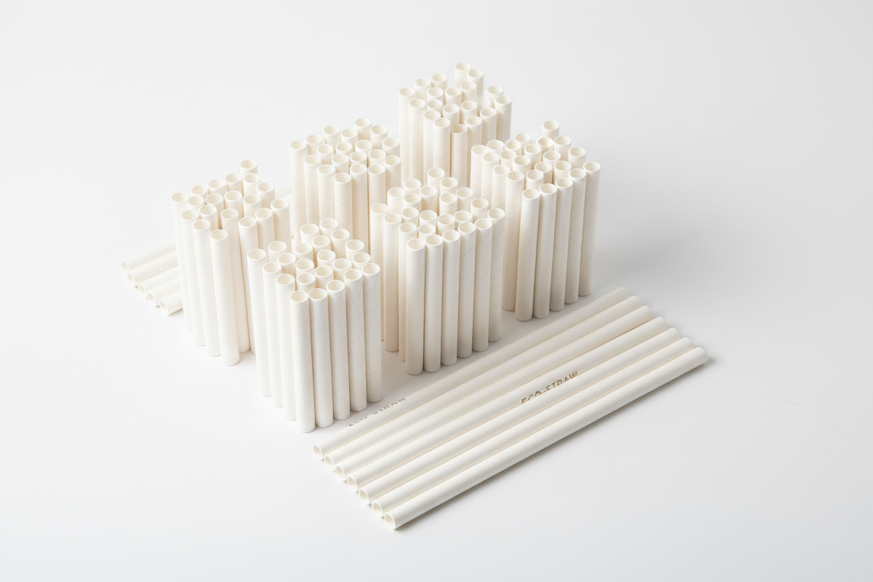 paper straws  white 