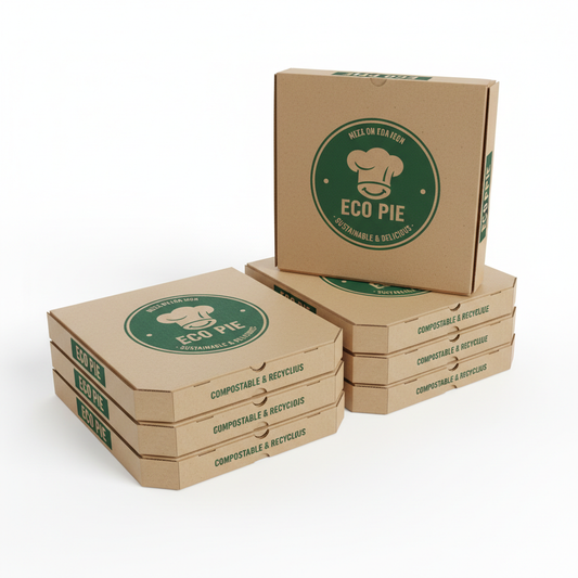 Printed Pizza Boxes – 9" in studio mode
