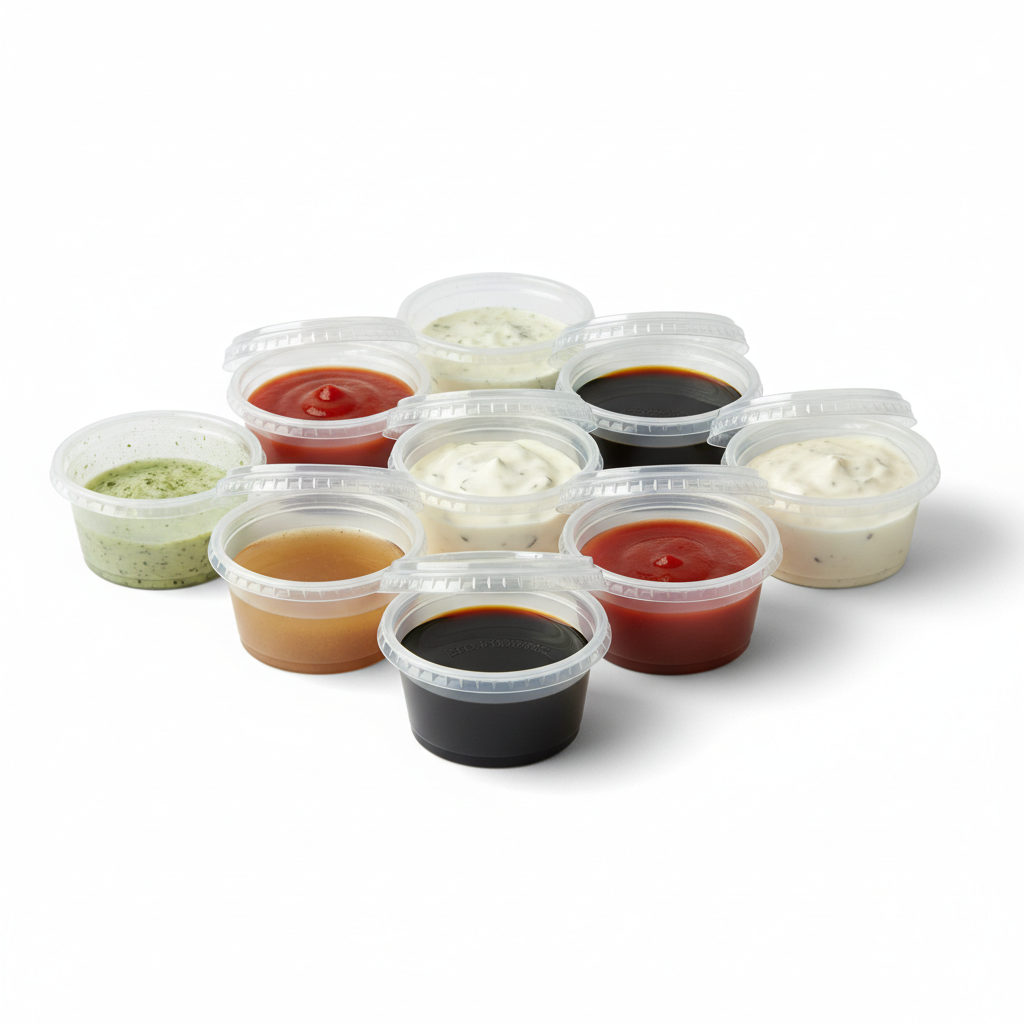 Sauce Cups with Lids– Economy – 4oz