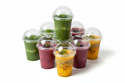 Clear 8oz smoothie cups, plain