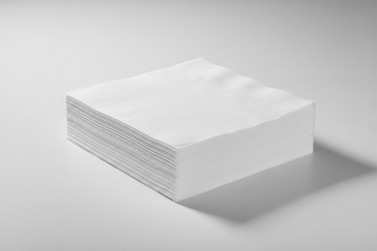 White Napkins – (40 X 40CM) 2PLY 1/4-FOLD in studio back ground